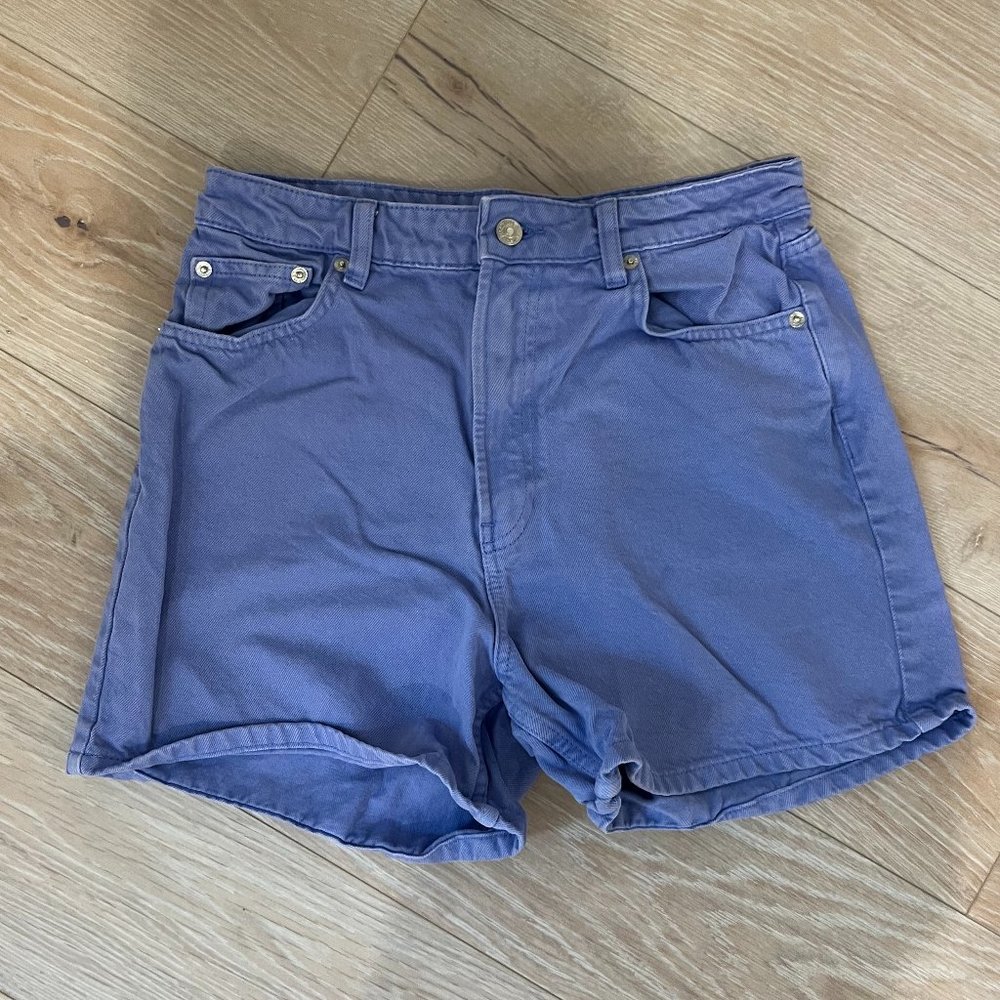 Purple Zara Denim Shorts